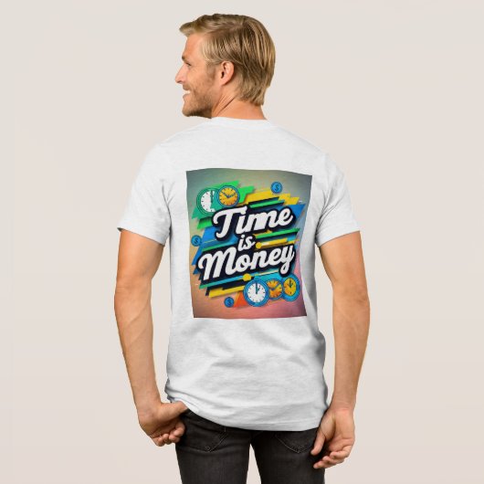Tijd is geld Tri-Blend shirt (Voorkant)