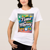 Tijd is geld Tri-Blend shirt (Voorkant)