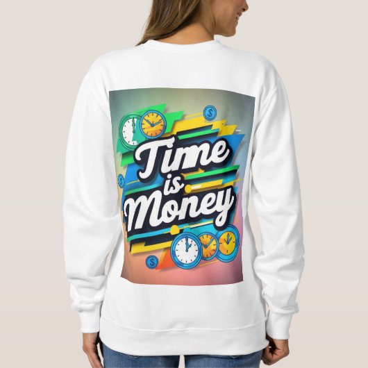 Tijd is geld trui (Achterkant)