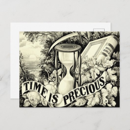  tijd is kostbaar briefkaart (Voorkant / Achterkant)