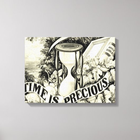 tijd is kostbaar canvas afdruk (Voorkant)