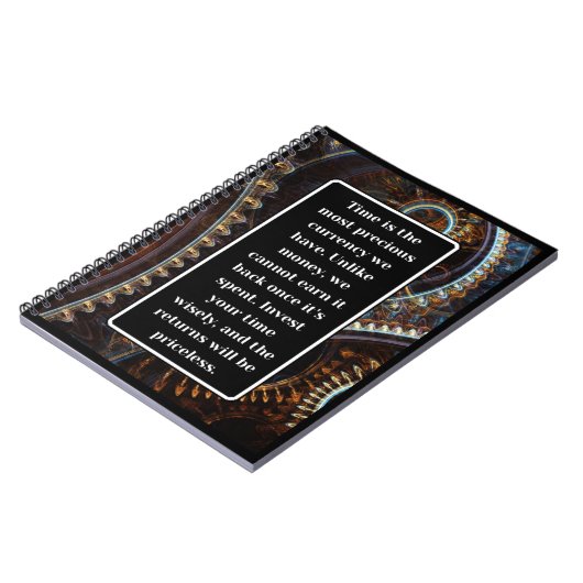 Tijd is kostbaar notitieboek (Linkerzijde)