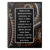 Tijd is kostbaar notitieboek (Voorkant)