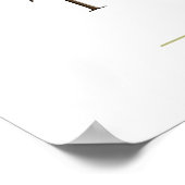 Tijd is Money - Franklin Quote Poster (Hoek)