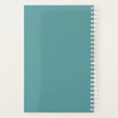 Tijd is nu Quote l Modern Blue Pastel Weekly Planner (Achterkant)
