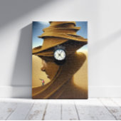 Tijd is omhoog canvas afdrukken