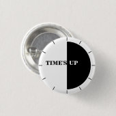 TIJD IS OPGESCHIKT 17 RONDE BUTTON 3,2 CM (Voorkant /achterkant)