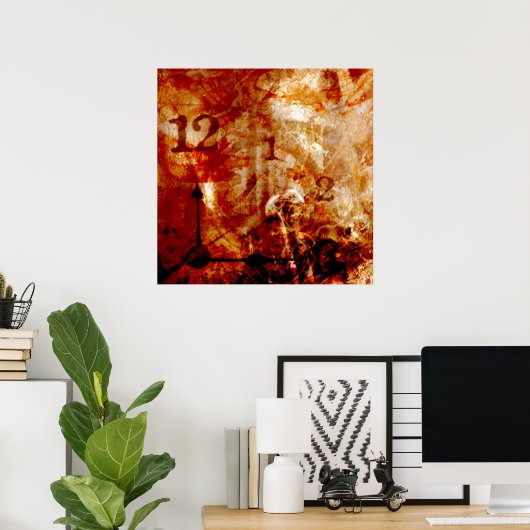 Tijd is van essentieel belang poster (Thuiskantoor)