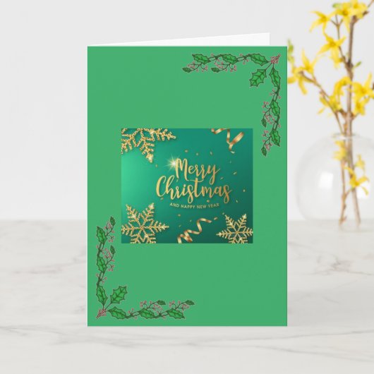 TIJD JAAR OM ME ONDER DE MISTLETOE KAART TE KOMEN (Gele Bloem)