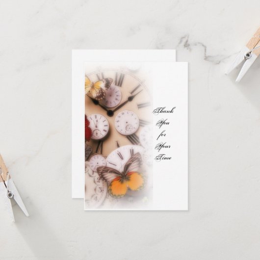 Tijd Kaart (Voorkant / Achterkant in situ)