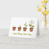 Tijd Kaart (Gele Bloem)