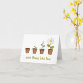 Tijd Kaart (Gele Bloem)