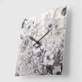 Tijd kan zwart-wit zijn vierkante klok (Hoek)