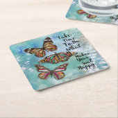 Tijd Kartonnen Onderzetters (Schuin)