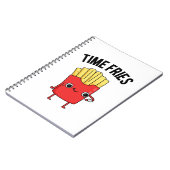 Tijd Kookt Grappige Franse Friet Pun  Notitieboek (Linkerzijde)