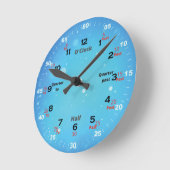 Tijd leren ronde klok (Hoek)