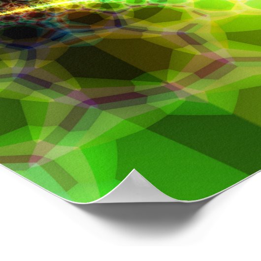 Tijd - Limoen en goudgroei Poster (Hoek)