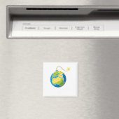 Tijd loopt ten einde Sticker  Magneet (Insitu (Vaatwasser))