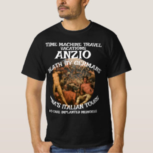TIJD MACHINE REIS ANZIO DOOD OORLOG T-SHIRT