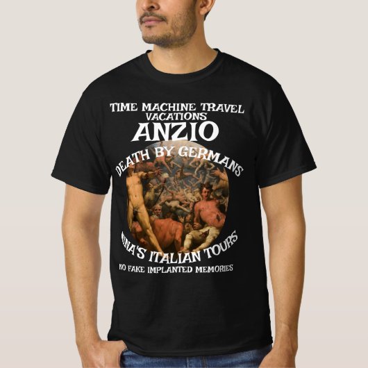 TIJD MACHINE REIS ANZIO DOOD OORLOG T-SHIRT (Voorkant)