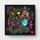 Tijd maken om de COFFEE Plaque te smokkelen Fotoplaat (Voorkant)