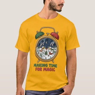 Tijd maken voor magische shirt Kerstklok Tee