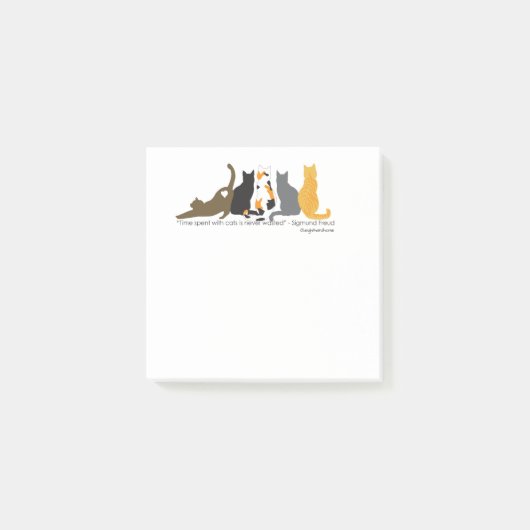 Tijd met Cats Post-it Notes (Voorkant)