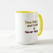 Tijd met God en koffie is nooit verspilde Mok (Voorkant rechts)