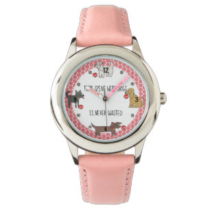 Tijd met honden Nooit verspilde Hondenliefhebber K Horloge