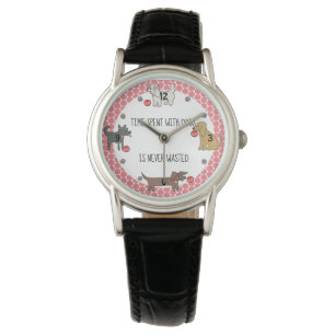 Tijd met honden Nooit verspilde Hondenliefhebber v Horloge