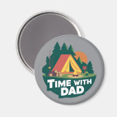 Tijd met papa - Vaderdag Magneet (Voorkant / Achterkant)