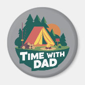 Tijd met papa - Vaderdag Magneet (Voorkant)