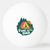 Tijd met papa - Vaderdag Pingpongbal (Voorkant)