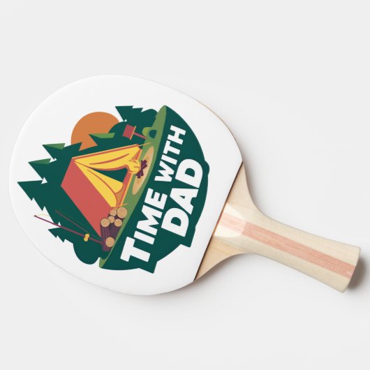 Tijd met papa - Vaderdag Tafeltennisbatje (Zijkant)