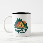 Tijd met papa - Vaderdag Tweekleurige Koffiemok (Links)