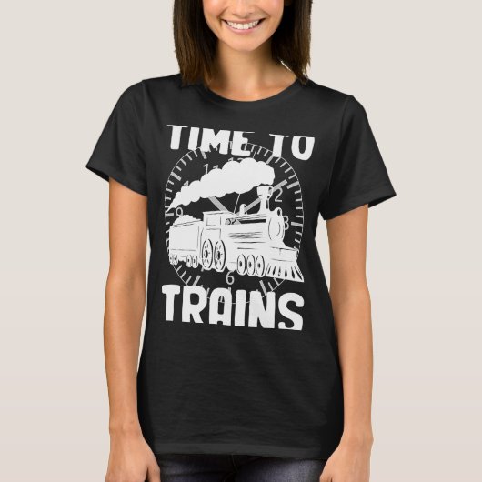 Tijd naar treinen t-shirt (Voorkant)