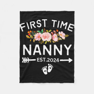 Tijd Nanny Est 2024 Bevorderd Tot Nieuwe Ba Fleece Deken