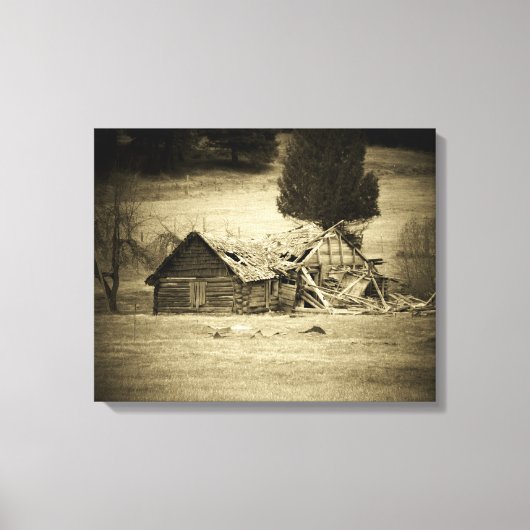 Tijd neemt het is Toll by djoneill Canvas Afdruk (Voorkant)