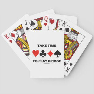Tijd nemen om Bridge af te spelen (vier kaarteenhe Speelkaarten