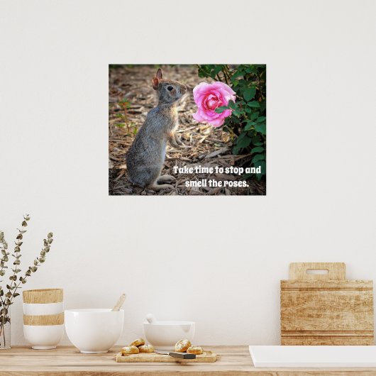 Tijd nemen om het Rozen Poster te roken (Keuken)