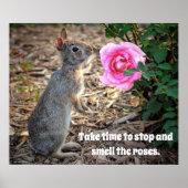 Tijd nemen om het Rozen Poster te roken (Voorkant)