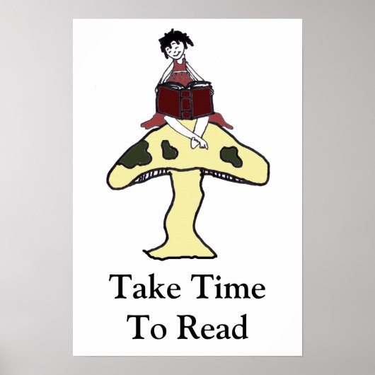 Tijd nemen om te lezen poster (Voorkant)