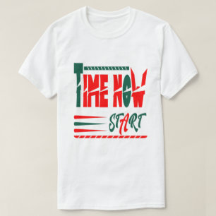 Tijd nu starten t-shirt