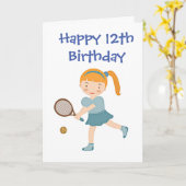 TIJD OM "12e" VERJAARDAG Kaart TE VIEREN (Gele Bloem)