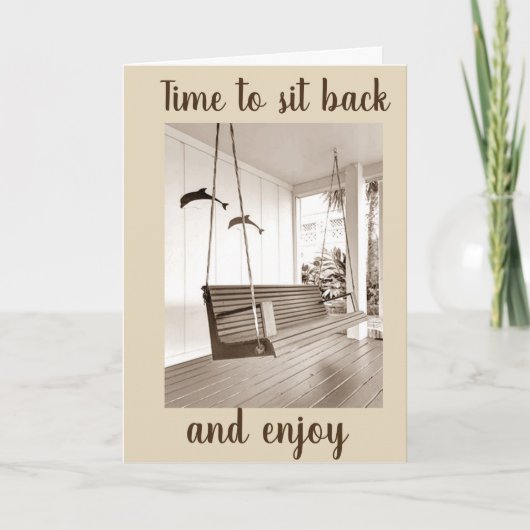 TIJD OM ACHTEROVER TE LEUNEN / GENIETEN ** NIEUW H AANKONDIGING (Voorkant)