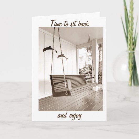 TIJD OM ACHTEROVER TE LEUNEN / GENIETEN VAN UW ** AANKONDIGING (Voorkant)