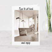 TIJD OM ACHTEROVER TE LEUNEN / GENIETEN VAN UW * N KAART (Voorkant)