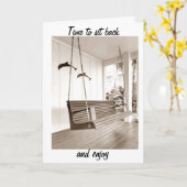 TIJD OM ACHTEROVER TE LEUNEN / GENIETEN VAN UW * N KAART (Gele Bloem)