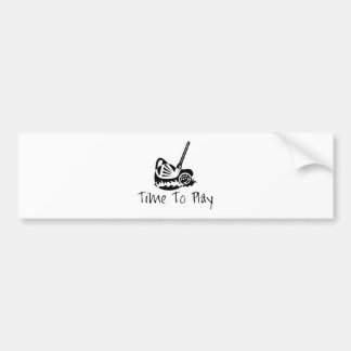 Tijd om af te spelen bumpersticker