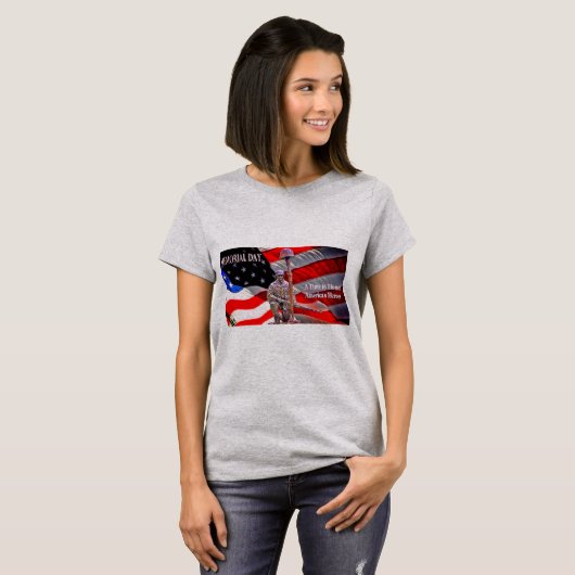 Tijd om America's Helden te eren T-shirt (Voorkant volledig)